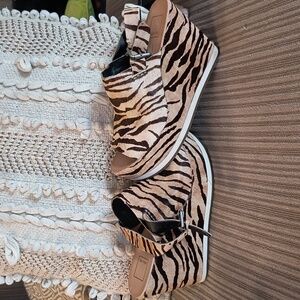 Dolce Vita Zebra Print Wedges